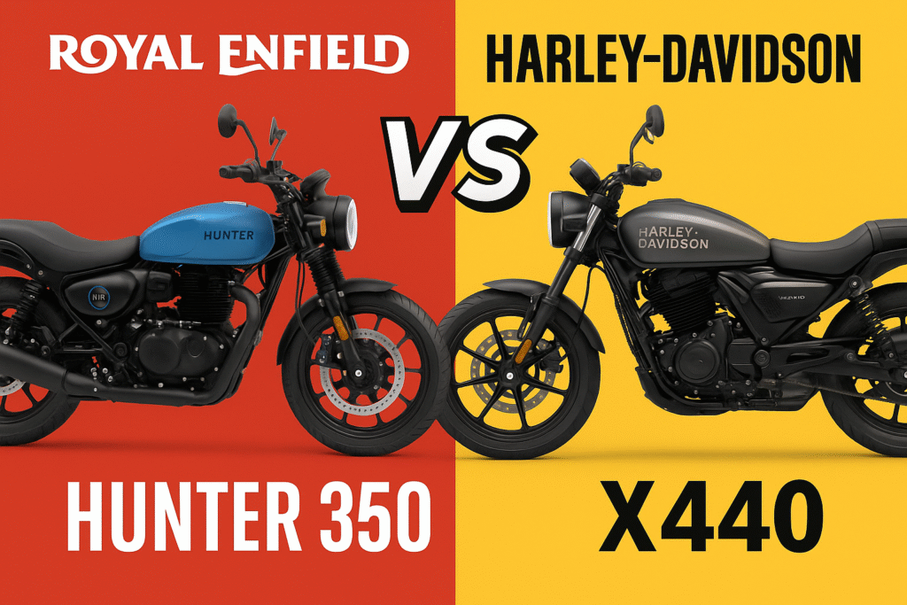 "Hunter 350 vs Harley Davidson X440"